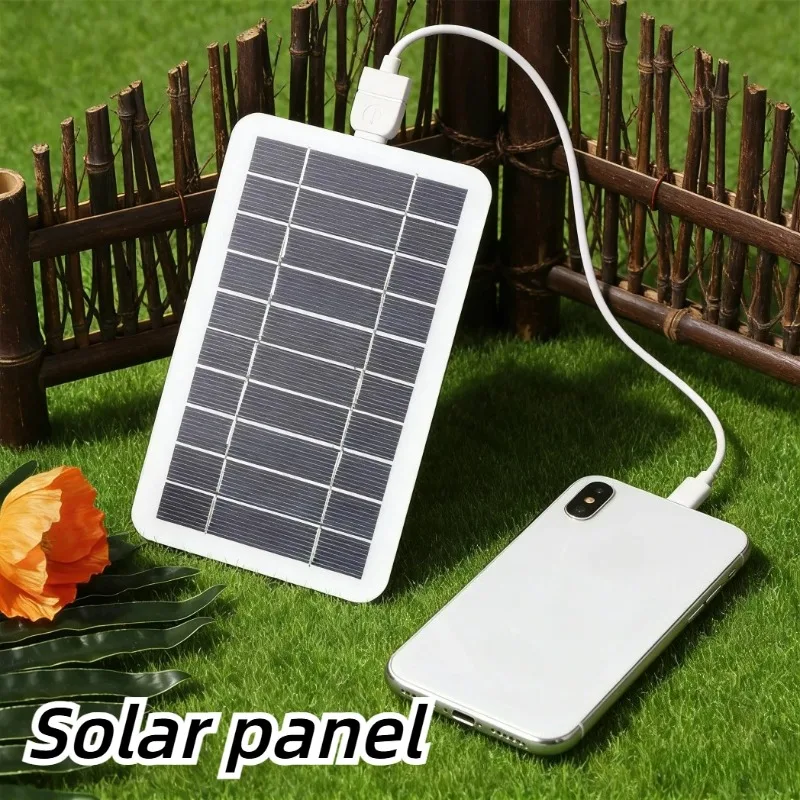 Solar Emergency Charger - 5V 5W Güneş Paneli Şarj Cihazı,